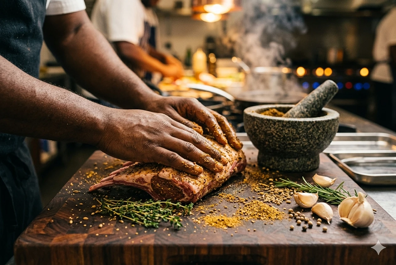 Deluxe Manna kitchen team preparing fresh dishes