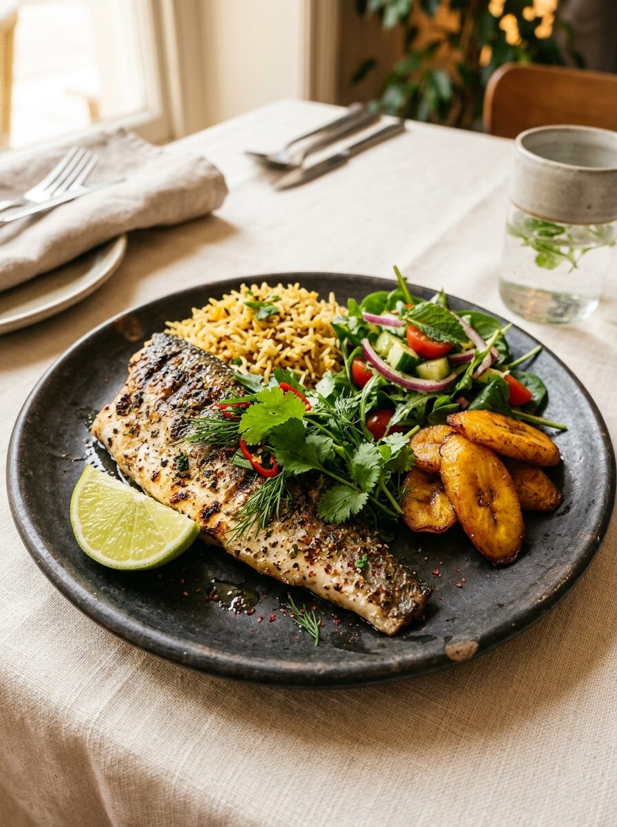 Sunday Roast, British tradition with a jerk-spiced twist. Gina's take on S...