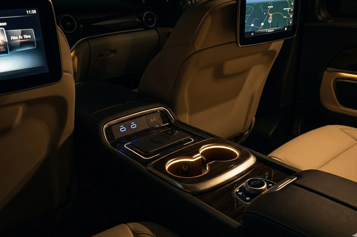 Entertainment - Mercedes V-Class interior